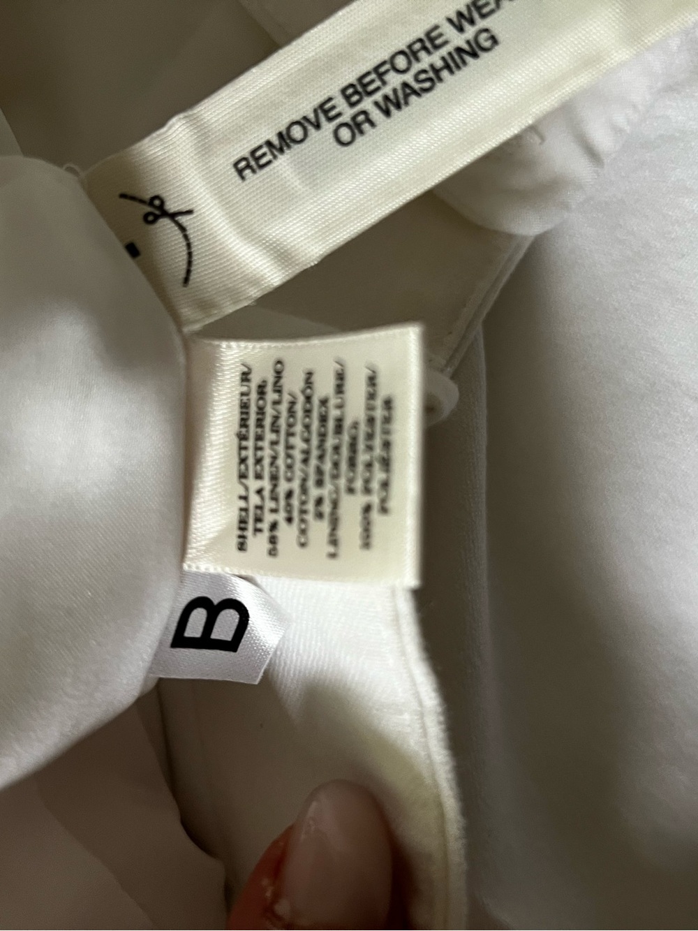 Ann Taylor White Dress Pants with Branded Waist Label